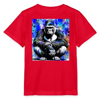 Gorilla - Stanley/Stella Kinder T-Shirt MINI CREATOR  - Rot - Vorne - Jaiden (125cm)