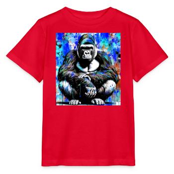 Gorilla - Stanley/Stella Kinder T-Shirt MINI CREATOR  - Rot - Vorne - Jaiden (125cm)