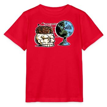Belüftung von Schädel und Gehirn - Stanley/Stella Kinder T-Shirt MINI CREATOR  - Rot - Vorne - Jaiden (125cm)