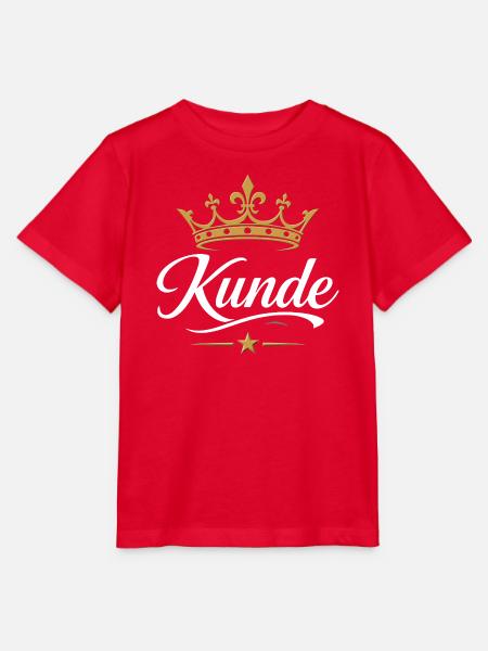 Kunde – Königliche Krone & Goldstern Emblem - Stanley/Stella Kinder T-Shirt MINI CREATOR - Rot