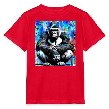 Gorilla - Stanley/Stella Kinder T-Shirt MINI CREATOR  - Rot - Vorne - Jaiden (125cm)