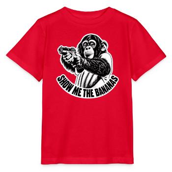 Zeig mir die Bananen - Stanley/Stella Kinder T-Shirt MINI CREATOR  - Rot - Vorne - Jaiden (125cm)