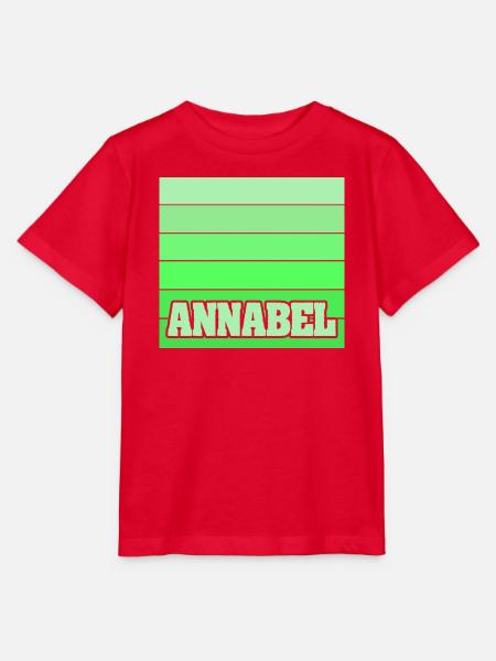 Geschenk für Annabel - Stanley/Stella Kinder T-Shirt MINI CREATOR - Rot