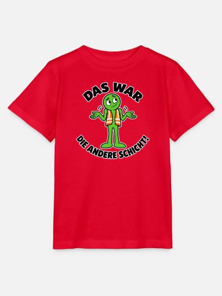 Das_war_die_andere_Schicht_Schulterzucken - Stanley/Stella Kinder T-Shirt MINI CREATOR - Rot