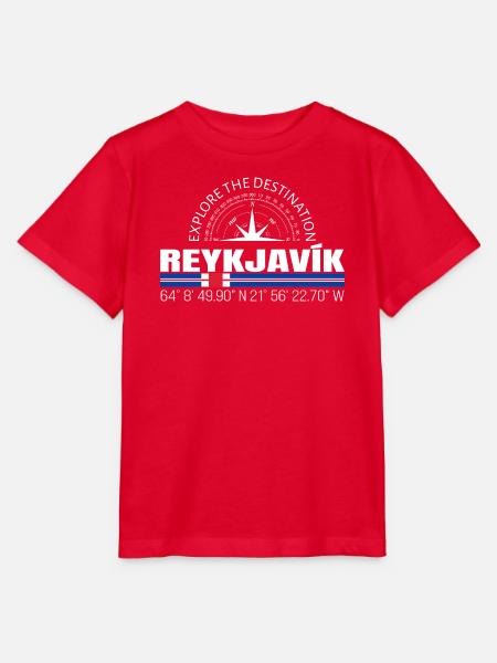 Reykjavik - Stanley/Stella Kinder T-Shirt MINI CREATOR  - Rot