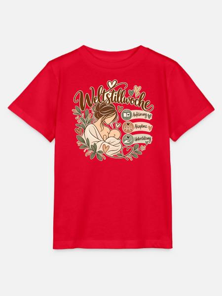 Weltstillwoche  - Stanley/Stella Kinder T-Shirt MINI CREATOR  - Rot