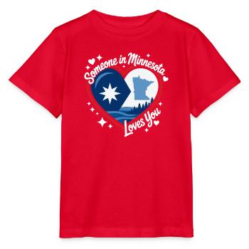 Minnesota Herz – Heimkommen Liebe - Stanley/Stella Kinder T-Shirt MINI CREATOR  - Rot - Vorne - Jaiden (125cm)