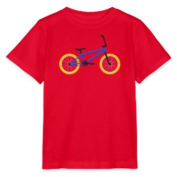 BMX Bike  - Stanley/Stella Kinder T-Shirt MINI CREATOR  - Rot - Vorne - Jaiden (125cm)