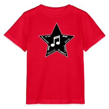 Musikgenres Stern: Acid bis Trance - Stanley/Stella Kinder T-Shirt MINI CREATOR  - Rot - Vorne - Jaiden (125cm)