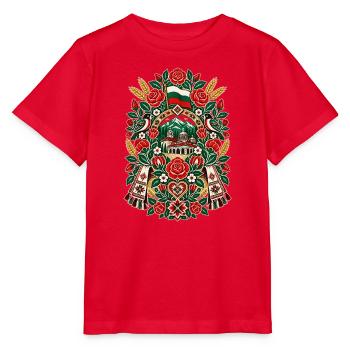 Bulgarien | Rosen, Berge & Folklore - Stanley/Stella Kinder T-Shirt MINI CREATOR  - Rot - Vorne - Jaiden (125cm)