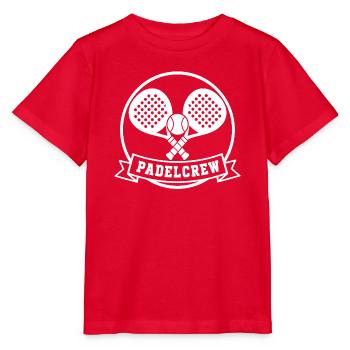 Padelcrew Padel Tennis Schläger Emblem T-Shirt - Stanley/Stella Kinder T-Shirt MINI CREATOR  - Rot - Vorne - Jaiden (125cm)