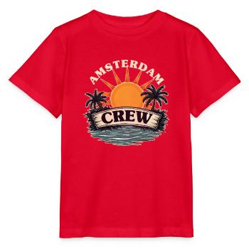 Amsterdam Crew - Stanley/Stella Kinder T-Shirt MINI CREATOR  - Rot - Vorne - Jaiden (125cm)