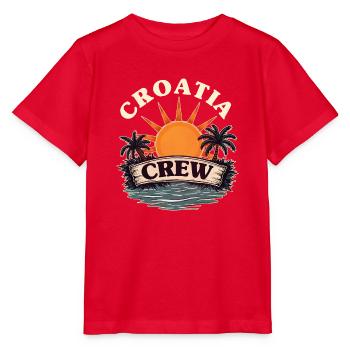 Croatia Crew - Stanley/Stella Kinder T-Shirt MINI CREATOR  - Rot - Vorne - Jaiden (125cm)