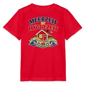 Meerzeit ist Hyggezeit - Stanley/Stella Kinder T-Shirt MINI CREATOR  - Rot - Vorne - Jaiden (125cm)