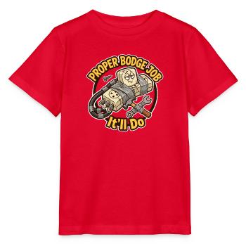 Richtiger Bogge-Job – das macht seltsame DIY-Arbeiten - Stanley/Stella Kinder T-Shirt MINI CREATOR  - Rot - Vorne - Jaiden (125cm)
