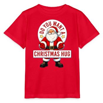 Do you want a Christmas Hug? Weihnachten Umarmung - Stanley/Stella Kinder T-Shirt MINI CREATOR  - Rot - Vorne - Jaiden (125cm)