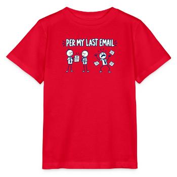 Laut letzter E-Mail - Stanley/Stella Kinder T-Shirt MINI CREATOR  - Rot - Vorne - Jaiden (125cm)