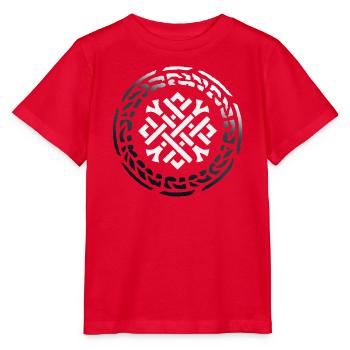 Keltischer Knoten - Stanley/Stella Kinder T-Shirt MINI CREATOR  - Rot - Vorne - Jaiden (125cm)