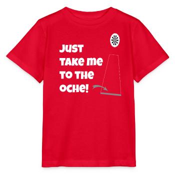 Just take me to the Oche  - Stanley/Stella Kinder T-Shirt MINI CREATOR  - Rot - Vorne - Jaiden (125cm)