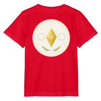 Waage - der schwebende Kristall - Stanley/Stella Kinder T-Shirt MINI CREATOR  - Rot - Vorne - Jaiden (125cm)