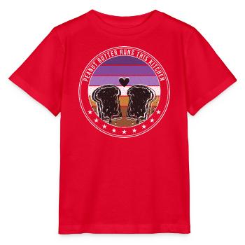 Erdnussbutter Marmelade - Spread Thick Pressed Tog - Stanley/Stella Kinder T-Shirt MINI CREATOR  - Rot - Vorne - Jaiden (125cm)