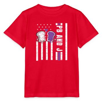 Erdnussbutter Marmelade - Two Slices One Loyalty - Stanley/Stella Kinder T-Shirt MINI CREATOR  - Rot - Vorne - Jaiden (125cm)