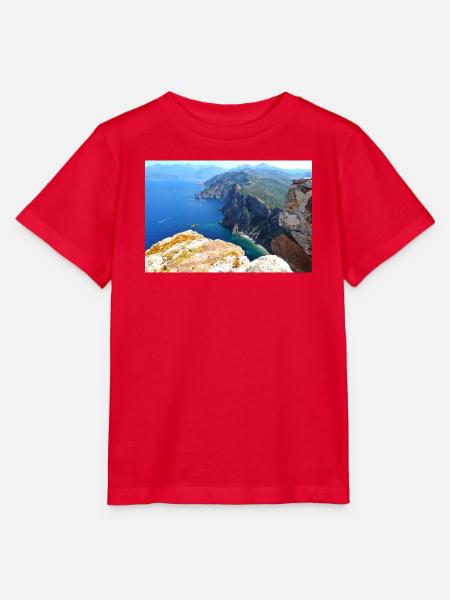 Fantastische Felsenküste auf Korsika - Stanley/Stella Kinder T-Shirt MINI CREATOR  - Rot