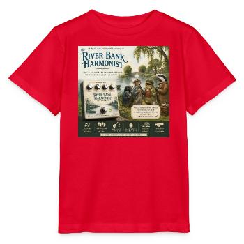 The River Bank Harmonist – ein literarisches Gitarrenpedal - Stanley/Stella Kinder T-Shirt MINI CREATOR  - Rot - Vorne - Jaiden (125cm)