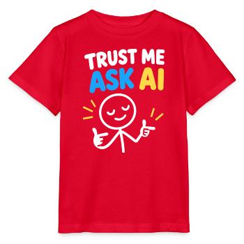 Trust Me Ask KI - Stanley/Stella Kinder T-Shirt MINI CREATOR  - Rot - Vorne - Jaiden (125cm)