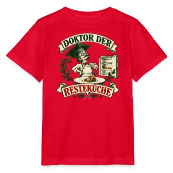 Doktor Resteküche - Stanley/Stella Kinder T-Shirt MINI CREATOR  - Rot - Vorne - Jaiden (125cm)