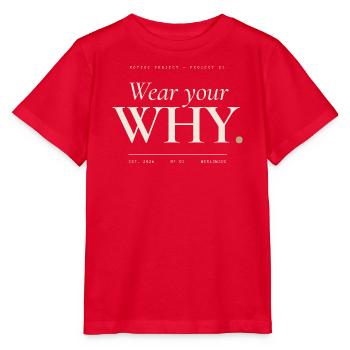 Trage deine WHY-Serife - Stanley/Stella Kinder T-Shirt MINI CREATOR  - Rot - Vorne - Jaiden (125cm)