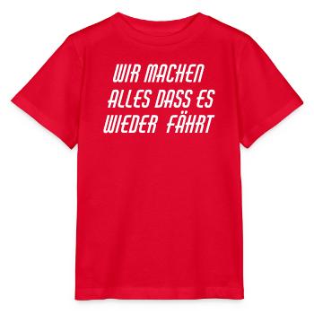 Werkstatt Slogan - Stanley/Stella Kinder T-Shirt MINI CREATOR  - Rot - Vorne - Jaiden (125cm)