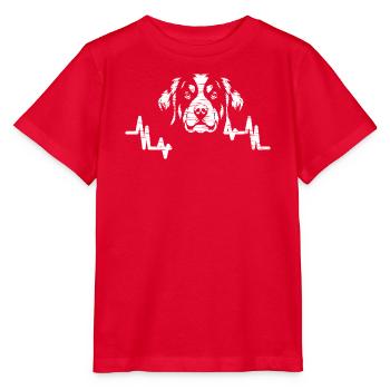 Berner Sennenhund - Farm Dog Roots Sofa Career - Stanley/Stella Kinder T-Shirt MINI CREATOR  - Rot - Vorne - Jaiden (125cm)
