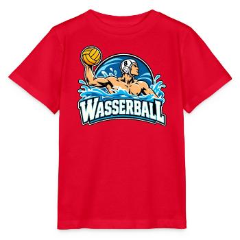Wassersportheld Wasserball - Stanley/Stella Kinder T-Shirt MINI CREATOR  - Rot - Vorne - Jaiden (125cm)