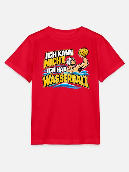Wasserball Spruch Ich Kann Nicht - Stanley/Stella Kinder T-Shirt MINI CREATOR - Rot