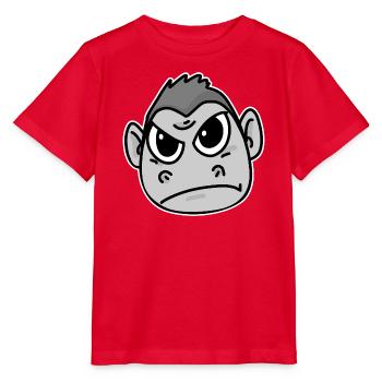 Gorilla Tier Affe Wütend - Stanley/Stella Kinder T-Shirt MINI CREATOR  - Rot - Vorne - Jaiden (125cm)