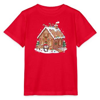 Zuckersüßes Winterhaus - Stanley/Stella Kinder T-Shirt MINI CREATOR  - Rot - Vorne - Jaiden (125cm)
