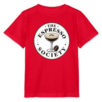 The Espresso Society Retro Kaffee - Stanley/Stella Kinder T-Shirt MINI CREATOR  - Rot - Vorne - Jaiden (125cm)