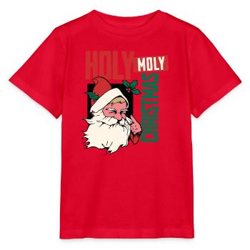 Holy Moly Christmas Santa - Stanley/Stella Kinder T-Shirt MINI CREATOR  - Rot - Vorne - Jaiden (125cm)