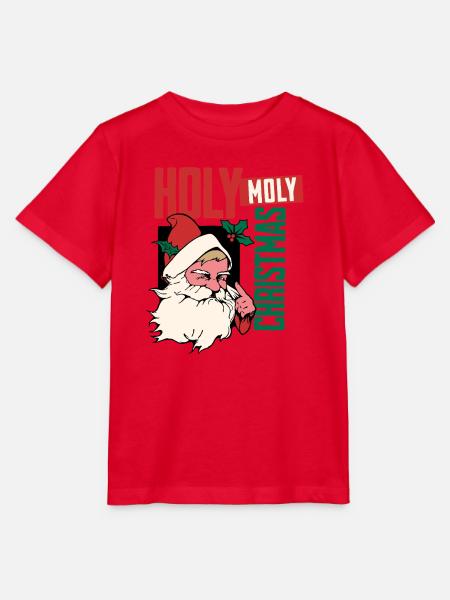 Holy Moly Christmas Santa - Stanley/Stella Kinder T-Shirt MINI CREATOR - Rot