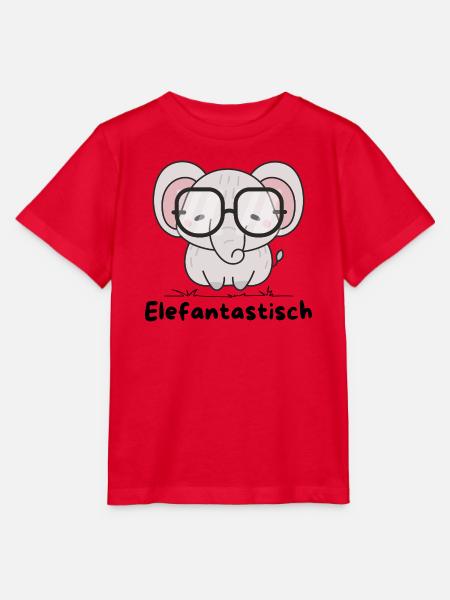 Elefantastisch – Süßer Elefant mit Brille - Stanley/Stella Kinder T-Shirt MINI CREATOR  - Rot