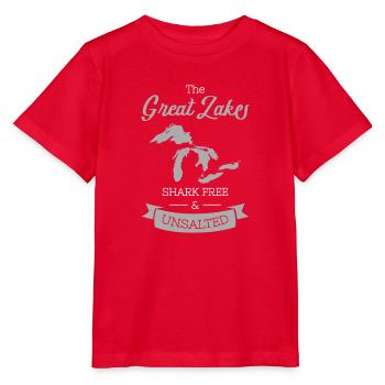 Great Lakes Michigan Huron Erie Ontario USA Kanada - Stanley/Stella Kinder T-Shirt MINI CREATOR  - Rot - Vorne - Jaiden (125cm)