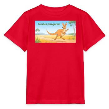 TOODLES KANGAROO - Stanley/Stella Kinder T-Shirt MINI CREATOR  - Rot - Vorne - Jaiden (125cm)