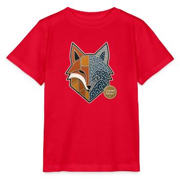 Fuchs Wikinger Runen Nordische Mythologie Pin - Stanley/Stella Kinder T-Shirt MINI CREATOR  - Rot - Vorne - Jaiden (125cm)