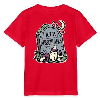 RIP Ausschlafen Eltern - Stanley/Stella Kinder T-Shirt MINI CREATOR  - Rot - Vorne - Jaiden (125cm)