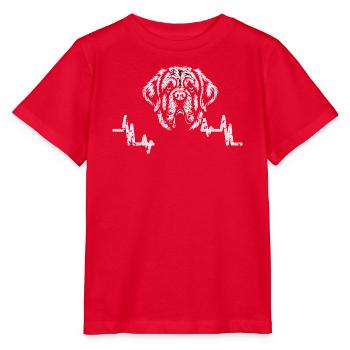 Bernhardiner Hund - Forgets Its Size Daily - Hunde - Stanley/Stella Kinder T-Shirt MINI CREATOR  - Rot - Vorne - Jaiden (125cm)