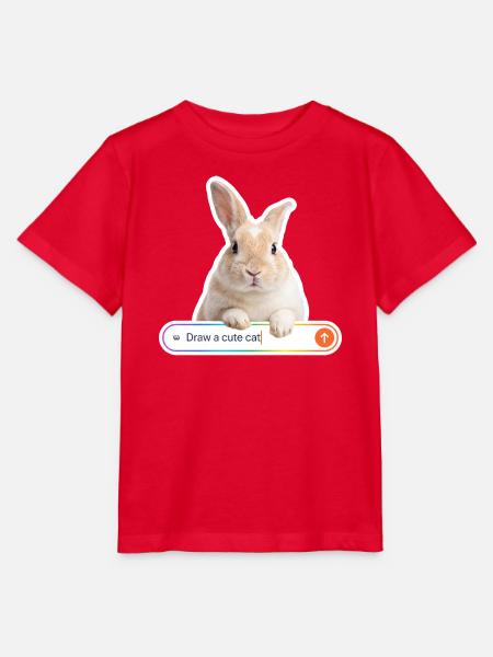 NOAI-Katze - Stanley/Stella Kinder T-Shirt MINI CREATOR - Rot
