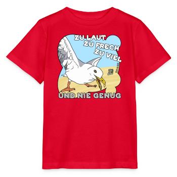 Zu laut, zu frech, zu viel - Stanley/Stella Kinder T-Shirt MINI CREATOR  - Rot - Vorne - Jaiden (125cm)