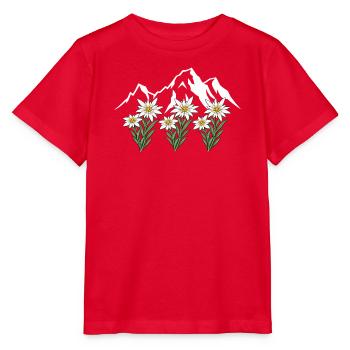 Alpen Edelweiß - Stanley/Stella Kinder T-Shirt MINI CREATOR  - Rot - Vorne - Jaiden (125cm)