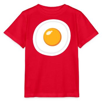 Eikostüm Halloween lustiges Frühstückskostüm - Stanley/Stella Kinder T-Shirt MINI CREATOR  - Rot - Vorne - Jaiden (125cm)